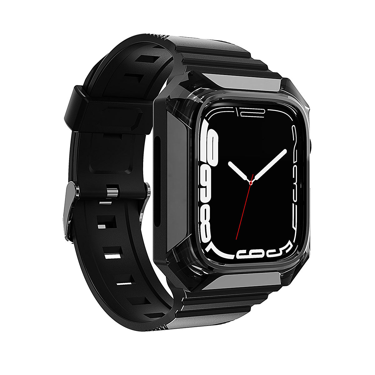 Watch 7 45mm Zore KRD-88 Sert PC Kasa Koruyuculu Silikon Kordon