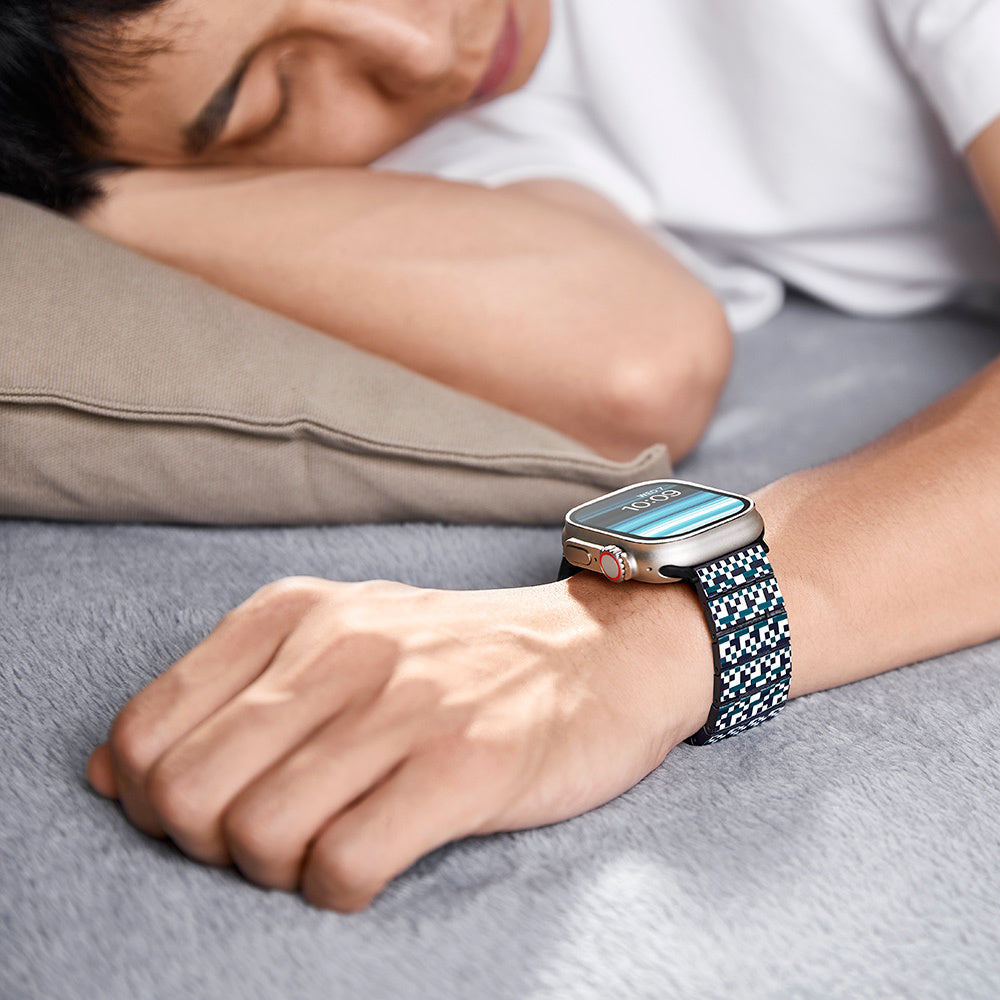 Watch Serisi Uyumlu Aramid Fiber ve Karbon Fiber Pitaka Dreamland ChromaCarbon Serisi Mosaic Universal Kordon
