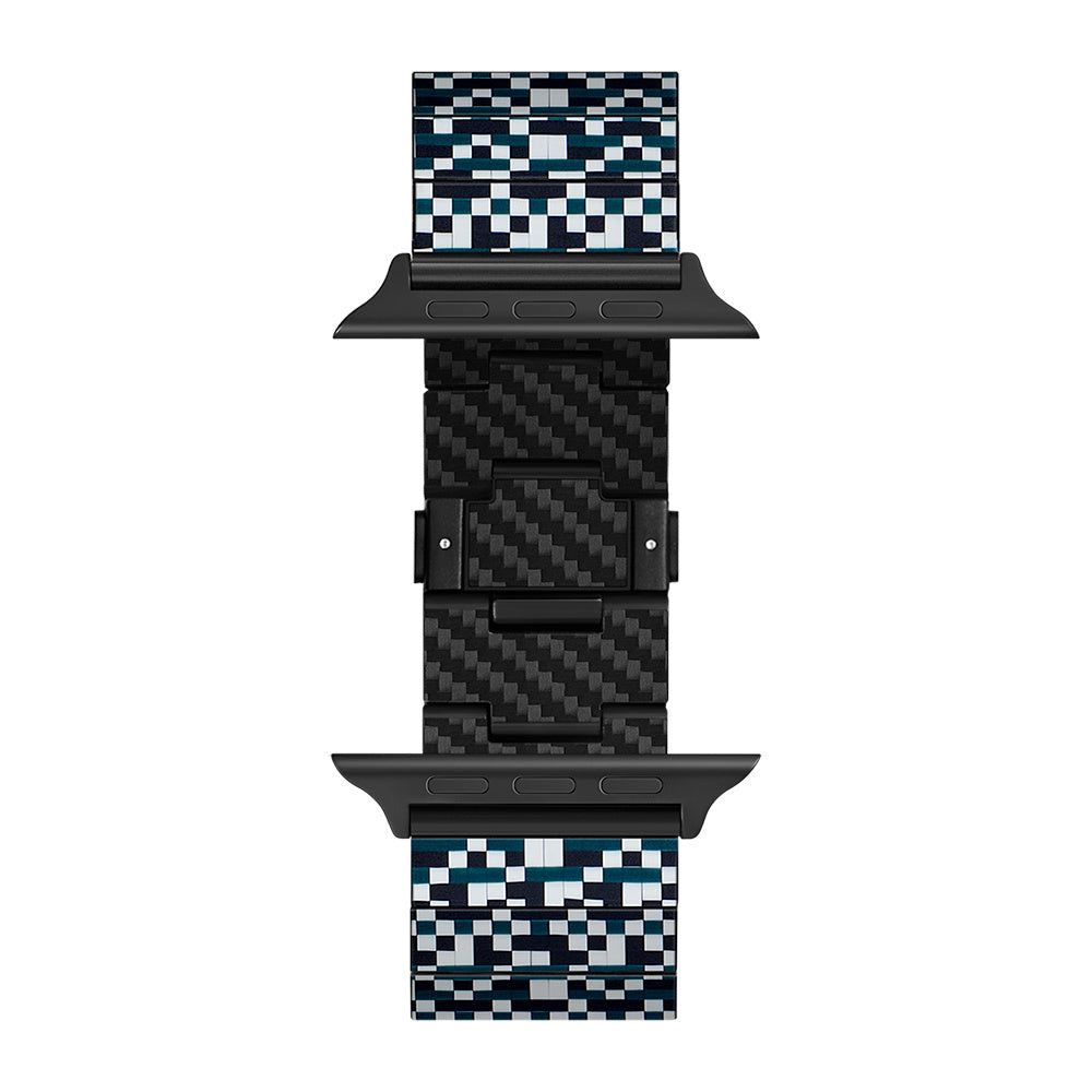 Watch Serisi Uyumlu Aramid Fiber ve Karbon Fiber Pitaka Dreamland ChromaCarbon Serisi Mosaic Universal Kordon