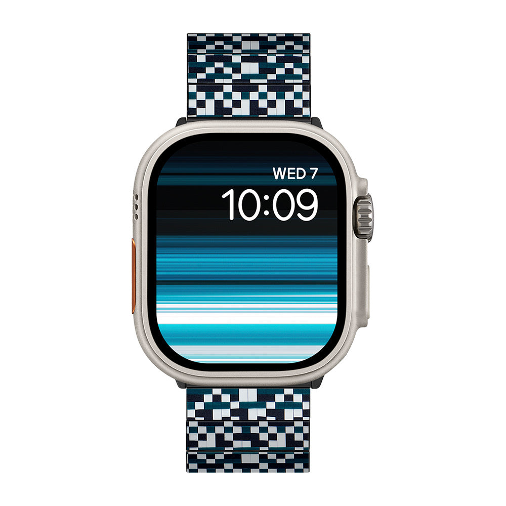 Watch Serisi Uyumlu Aramid Fiber ve Karbon Fiber Pitaka Dreamland ChromaCarbon Serisi Mosaic Universal Kordon