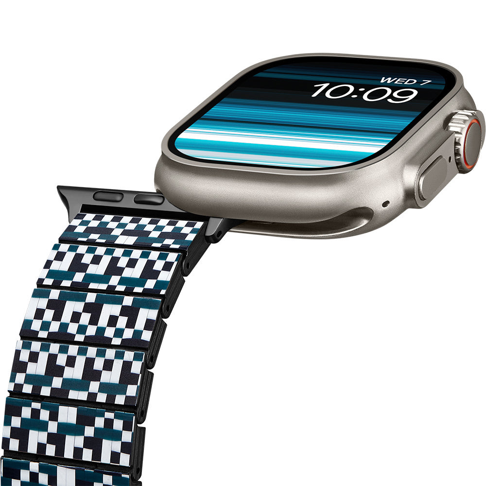 Watch Serisi Uyumlu Aramid Fiber ve Karbon Fiber Pitaka Dreamland ChromaCarbon Serisi Mosaic Universal Kordon