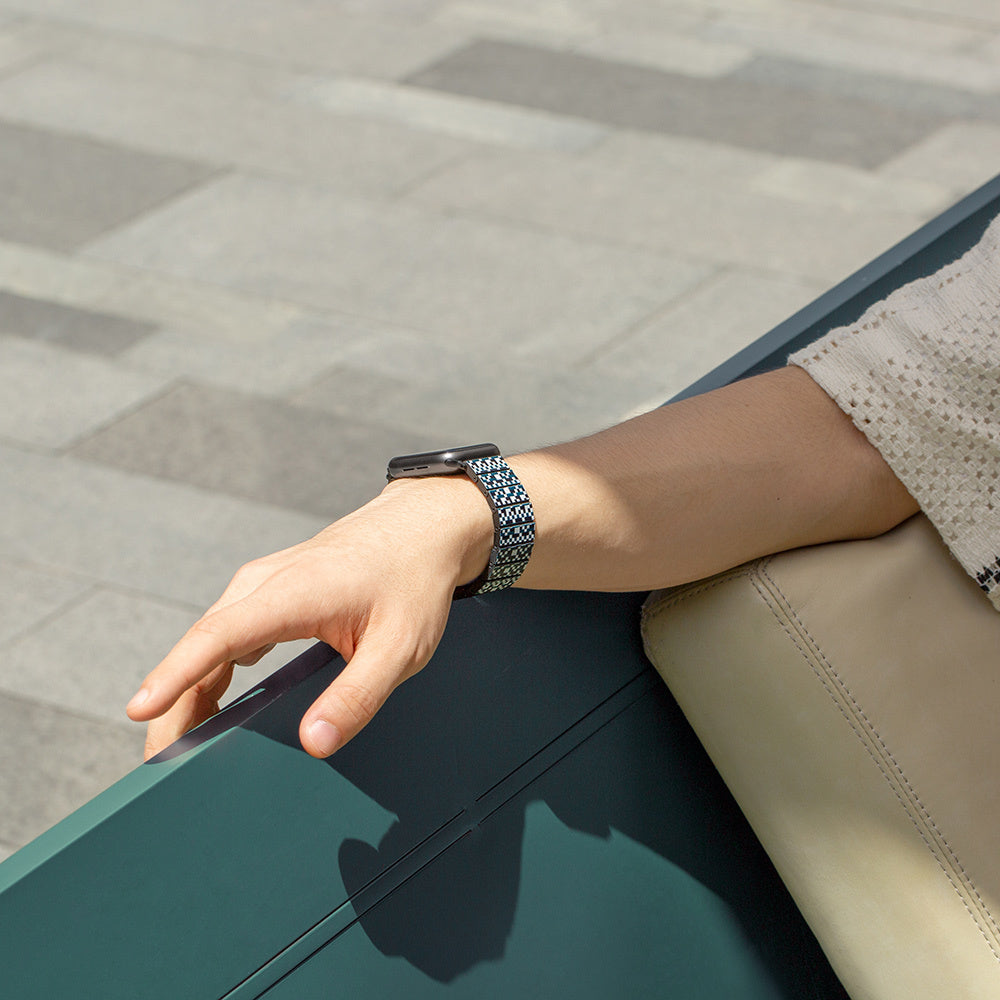 Watch Serisi Uyumlu Aramid Fiber ve Karbon Fiber Pitaka Dreamland ChromaCarbon Serisi Mosaic Universal Kordon