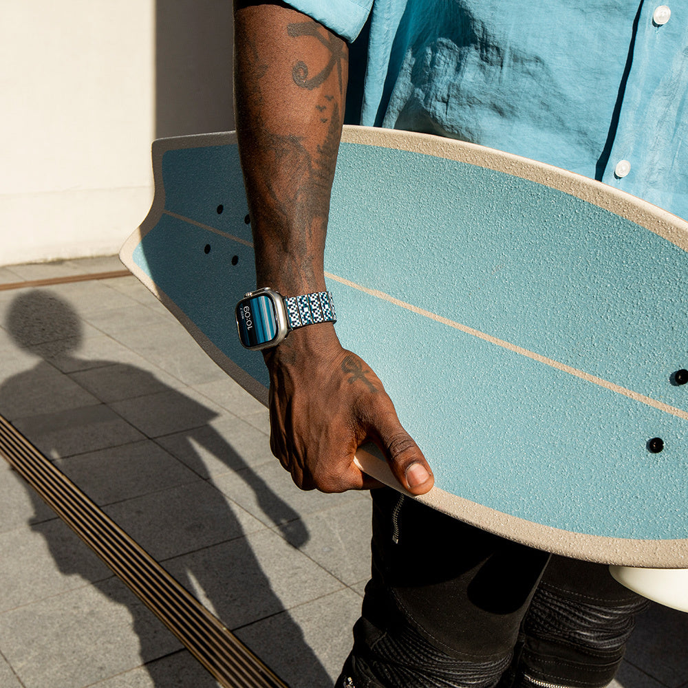 Watch Serisi Uyumlu Aramid Fiber ve Karbon Fiber Pitaka Dreamland ChromaCarbon Serisi Mosaic Universal Kordon