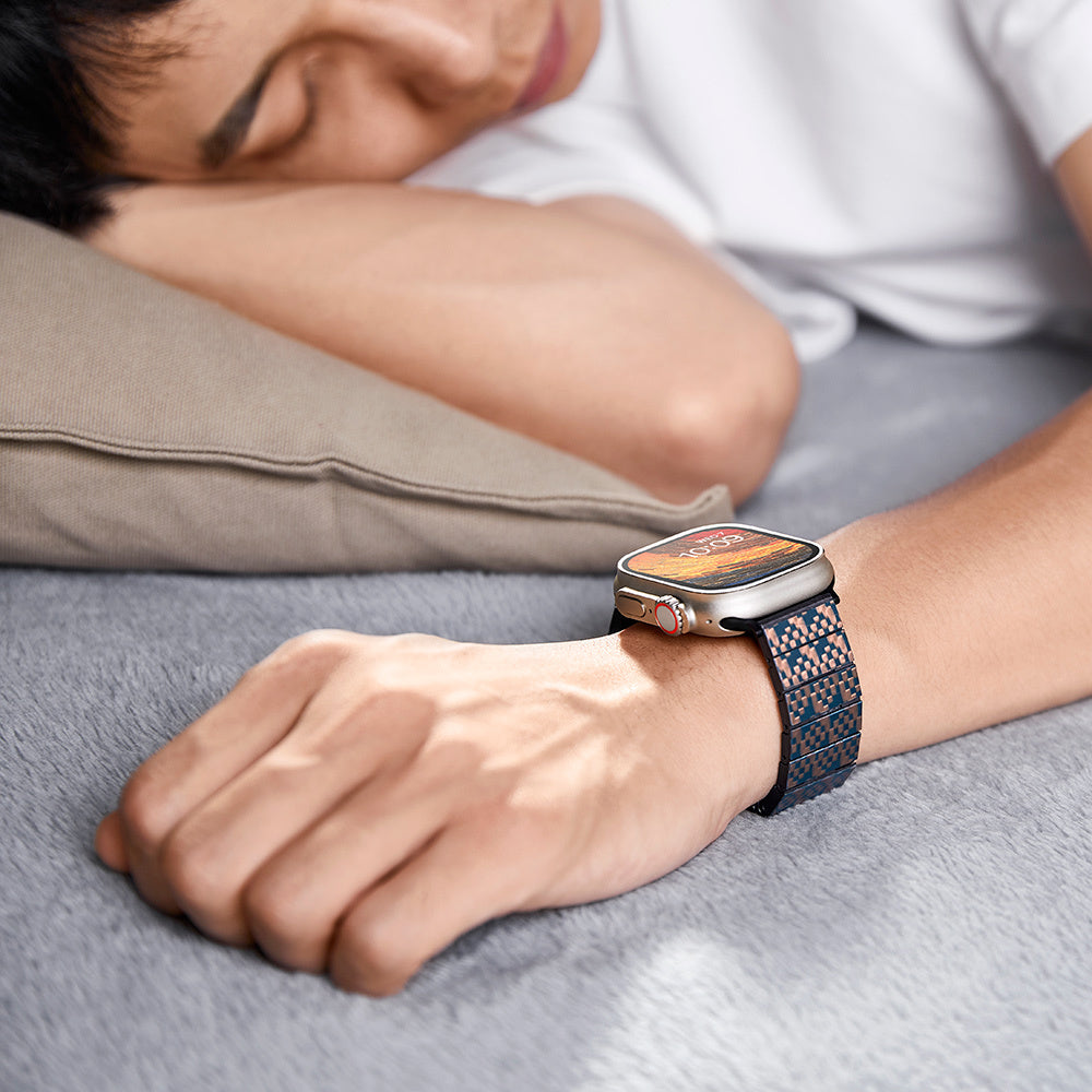 Watch Serisi Uyumlu Aramid Fiber ve Karbon Fiber Pitaka Dreamland ChromaCarbon Serisi Stairs Universal Kordon