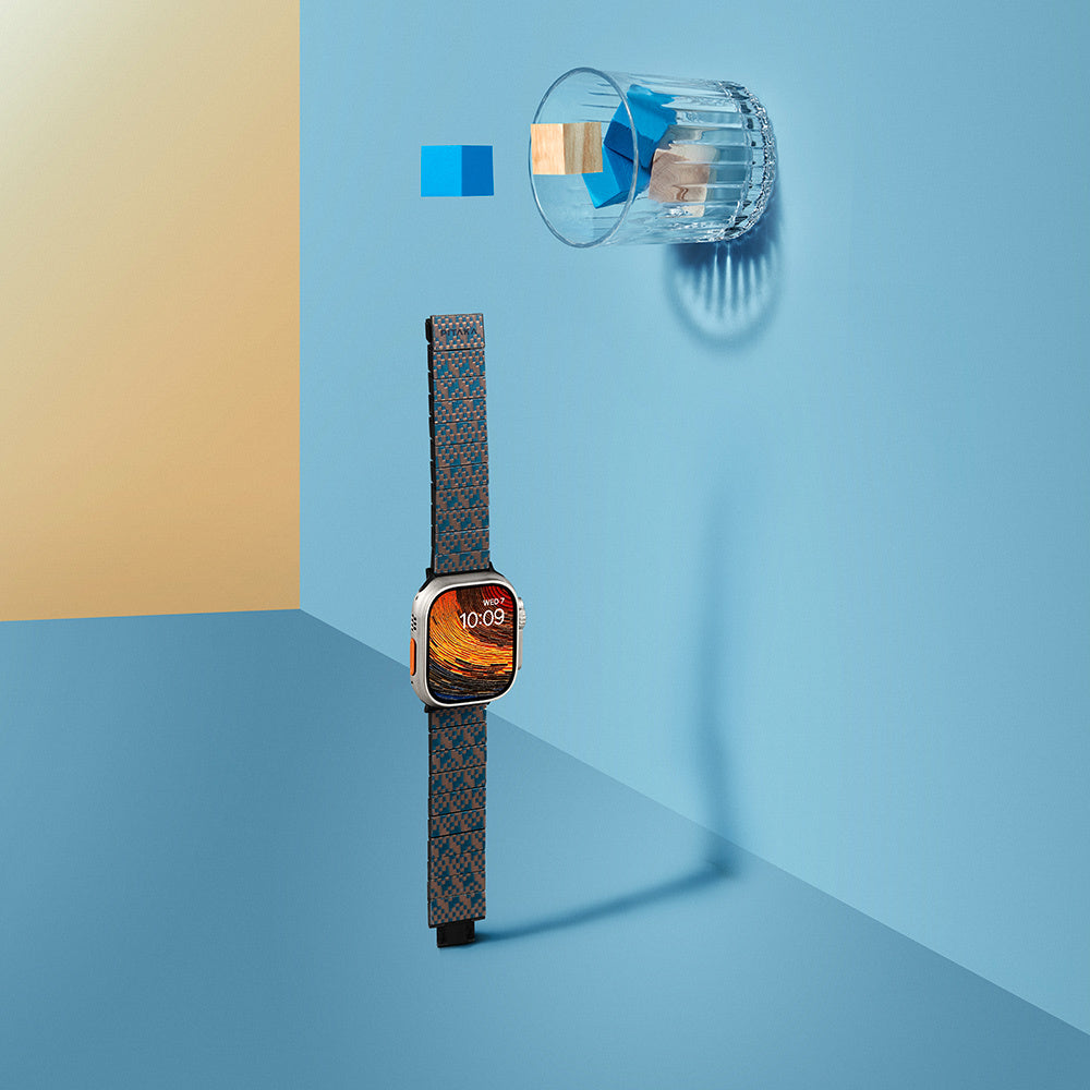 Watch Serisi Uyumlu Aramid Fiber ve Karbon Fiber Pitaka Dreamland ChromaCarbon Serisi Stairs Universal Kordon