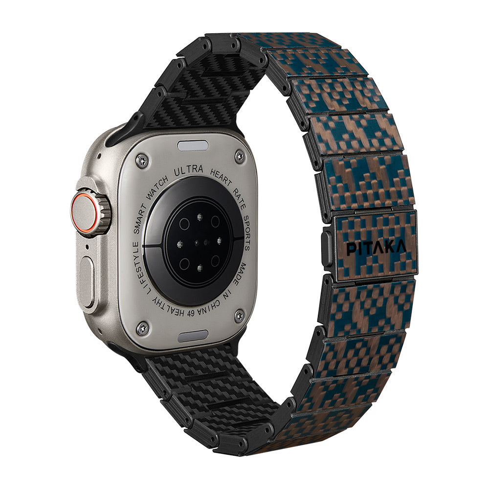 Watch Serisi Uyumlu Aramid Fiber ve Karbon Fiber Pitaka Dreamland ChromaCarbon Serisi Stairs Universal Kordon