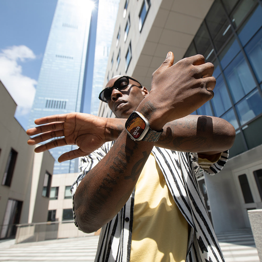 Watch Serisi Uyumlu Aramid Fiber ve Karbon Fiber Pitaka Dreamland ChromaCarbon Serisi Stairs Universal Kordon