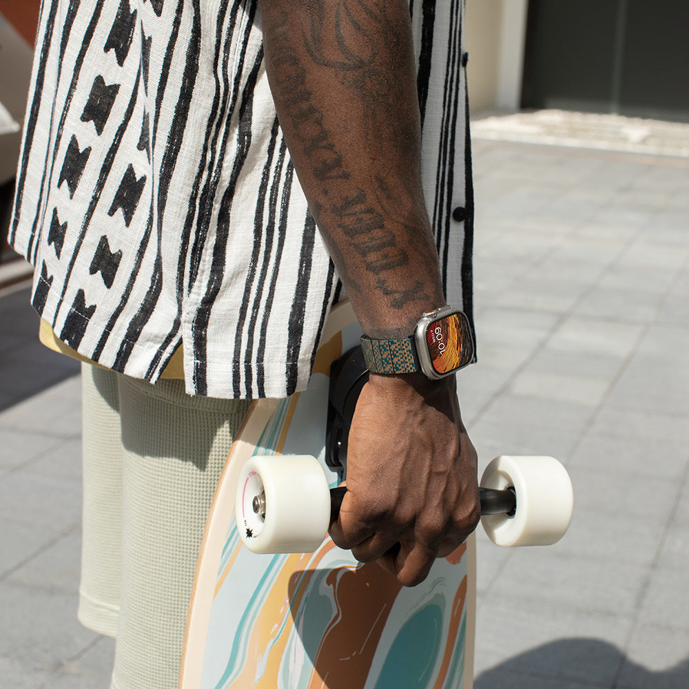 Watch Serisi Uyumlu Aramid Fiber ve Karbon Fiber Pitaka Dreamland ChromaCarbon Serisi Stairs Universal Kordon