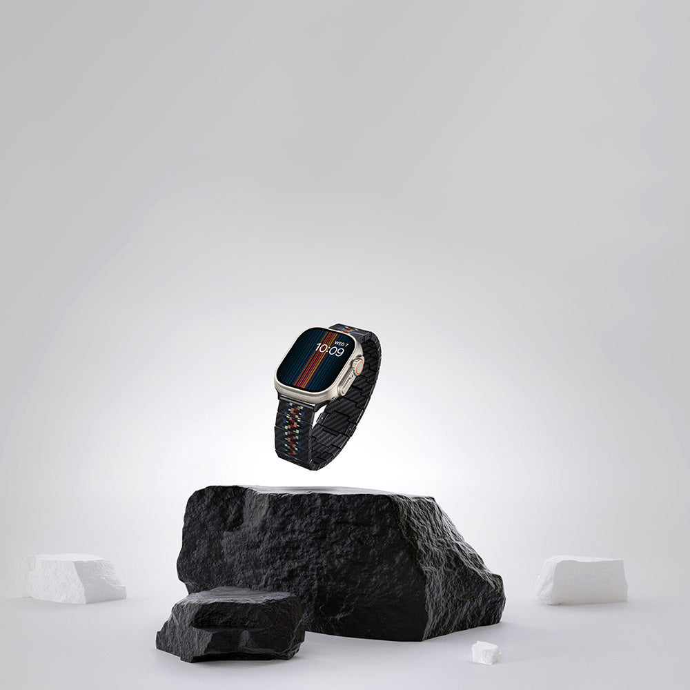 Watch Serisi Uyumlu Aramid Fiber ve Karbon Fiber Pitaka Modern Serisi Rhapsody Universal Kordon