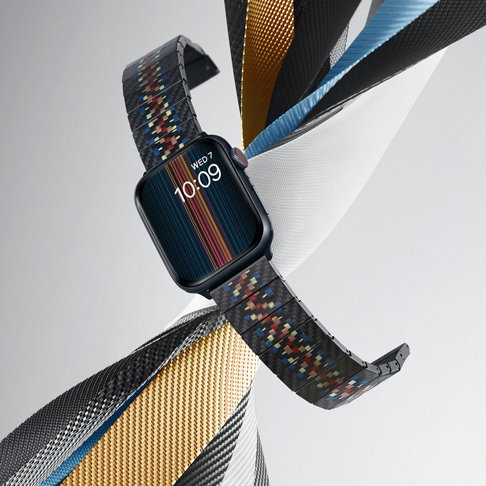 Watch Serisi Uyumlu Aramid Fiber ve Karbon Fiber Pitaka Modern Serisi Rhapsody Universal Kordon