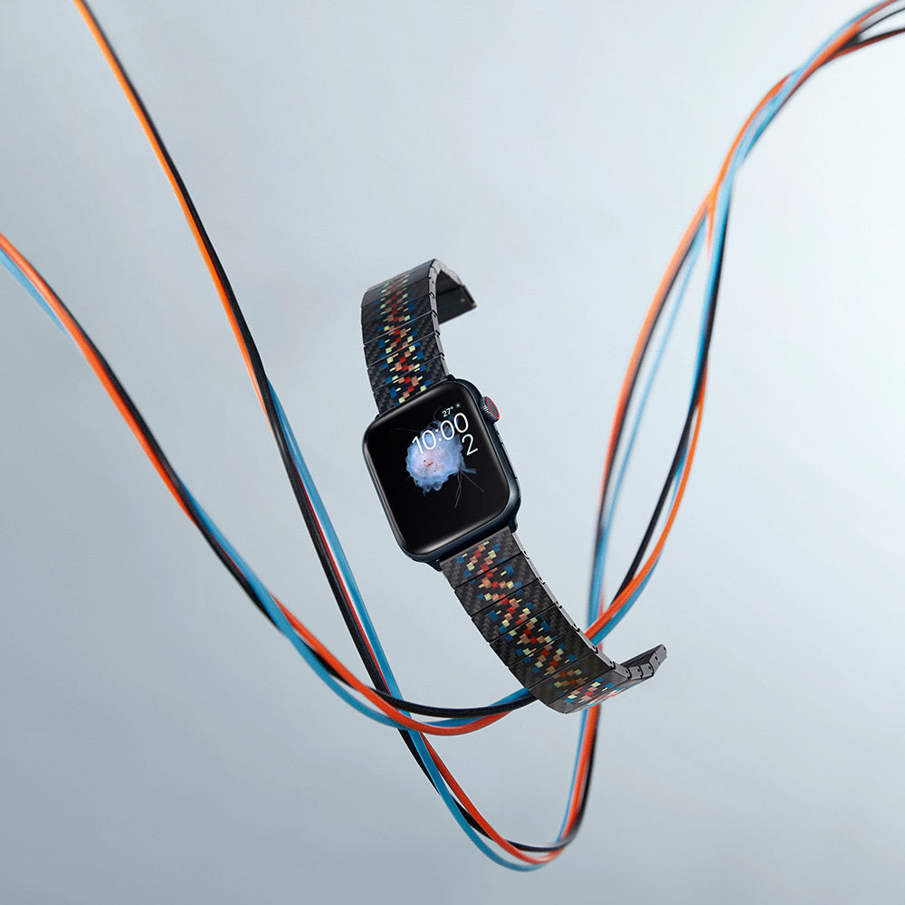 Watch Serisi Uyumlu Aramid Fiber ve Karbon Fiber Pitaka Modern Serisi Rhapsody Universal Kordon
