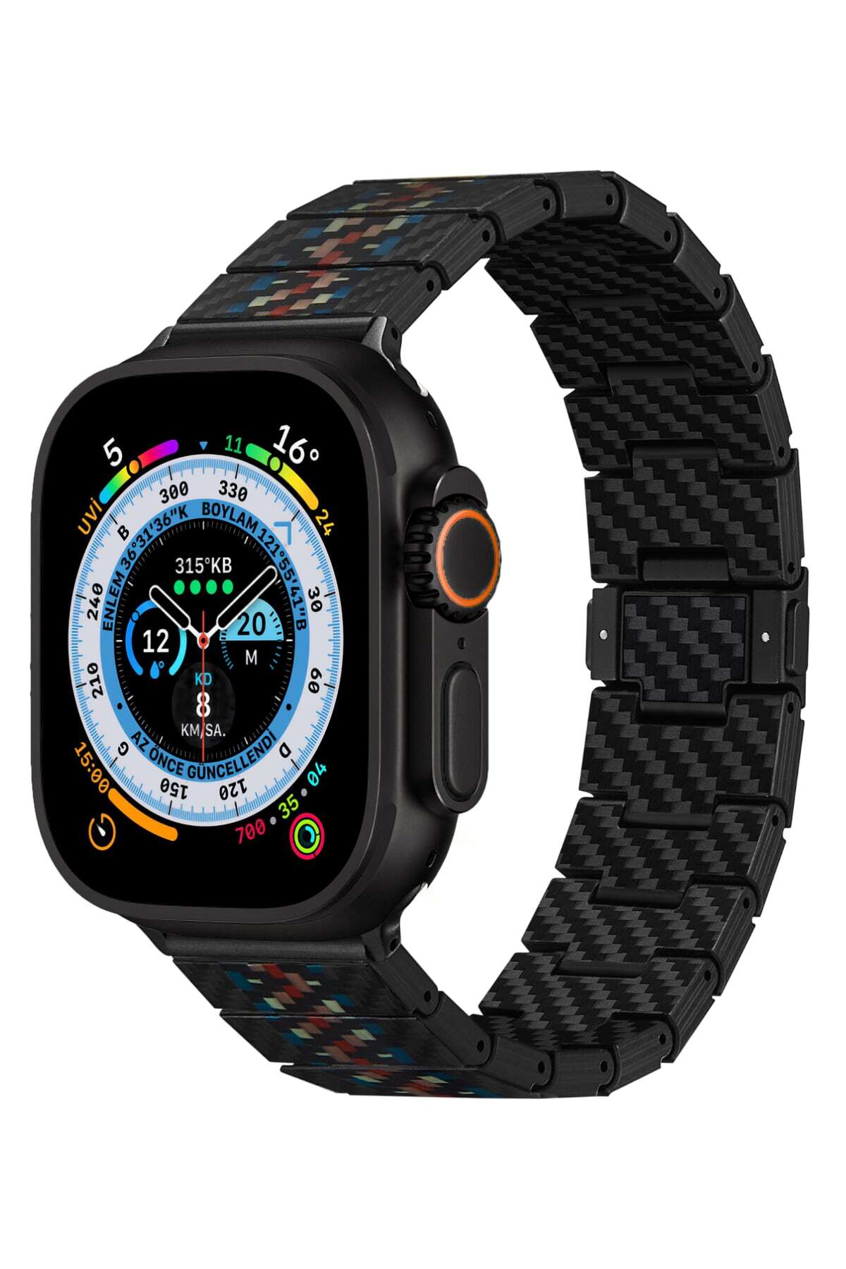 Watch Serisi Uyumlu Aramid Fiber ve Karbon Fiber Pitaka Modern Serisi Rhapsody Universal Kordon