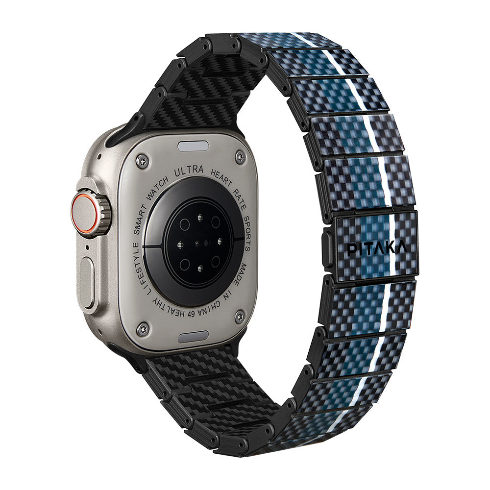 Watch Serisi Uyumlu Aramid Fiber ve Karbon Fiber Pitaka Poetry of Things ChromaCarbon Serisi Moon Universal Kordon