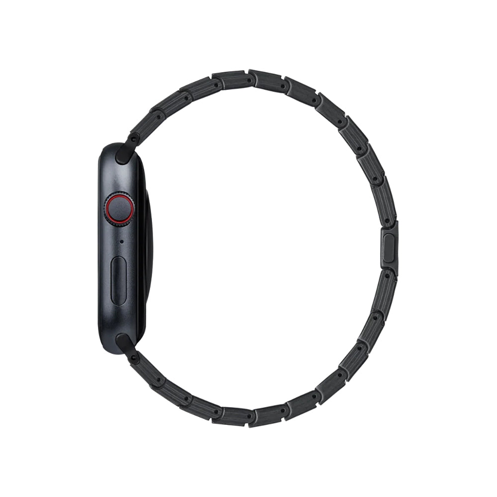 Watch Serisi Uyumlu Karbon Fiber Pitaka Modern Serisi Black-Grey Twill Universal Kordon
