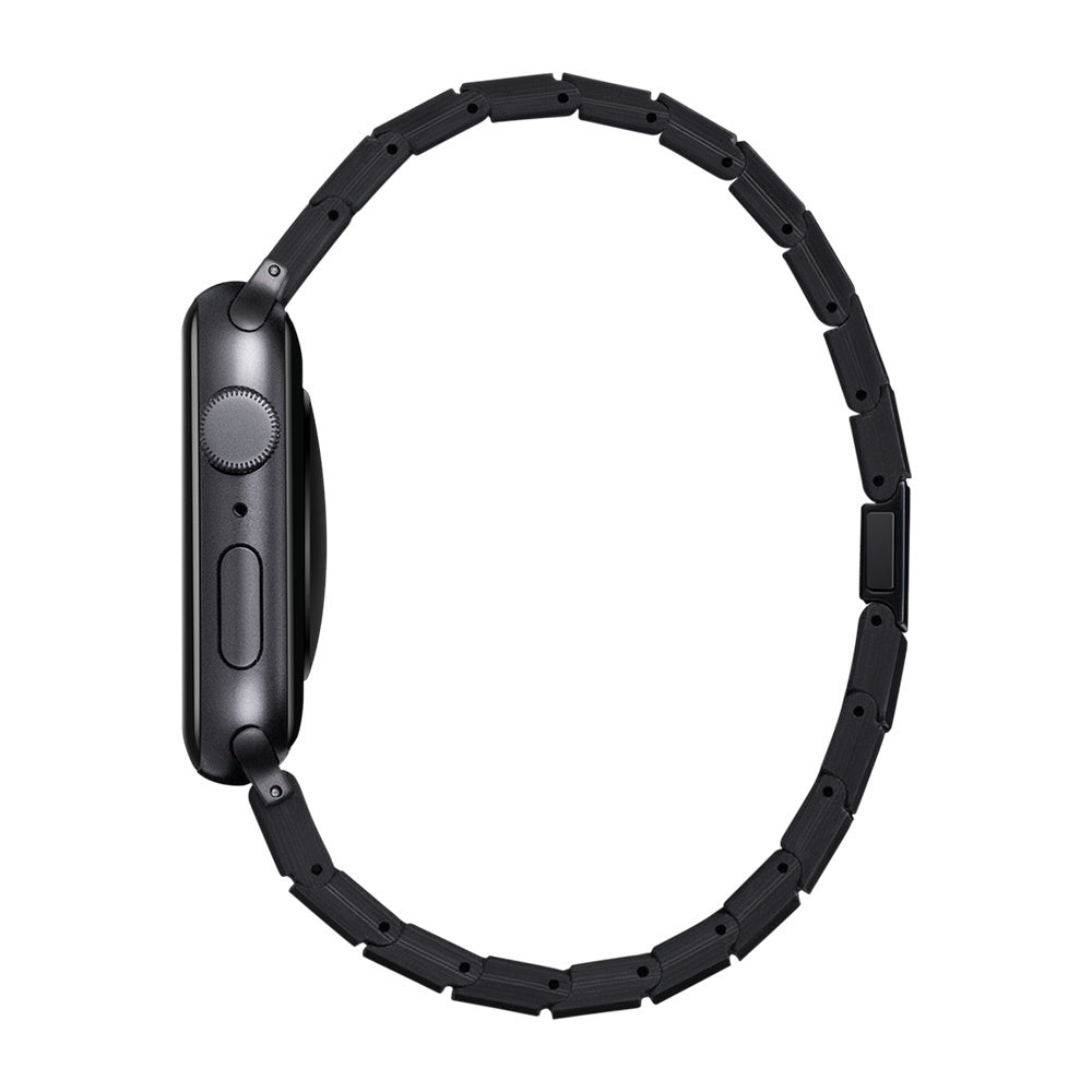 Watch Serisi Uyumlu Karbon Fiber Pitaka Modern Serisi Black-Grey Twill Universal Kordon