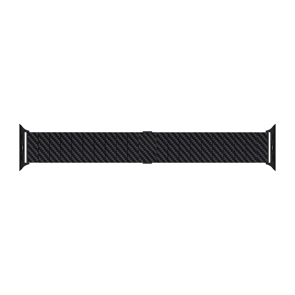 Watch Serisi Uyumlu Karbon Fiber Pitaka Modern Serisi Black-Grey Twill Universal Kordon