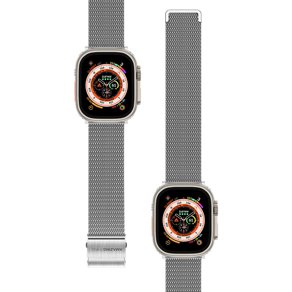 Watch Ultra 49mm Amazing Thing Titan Metal Hasır Kordon