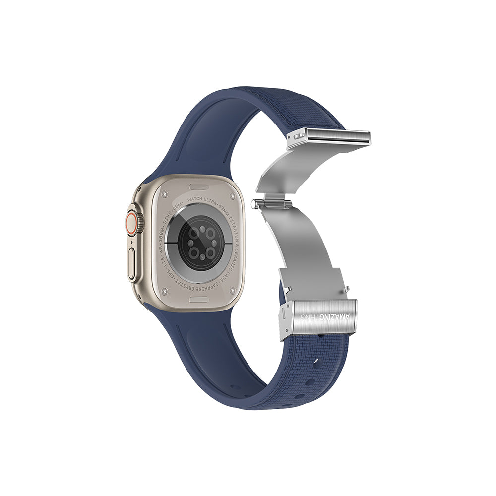 Watch Ultra 49mm Amazingthing Titan Swift Deri Dokulu Silikon Kordon