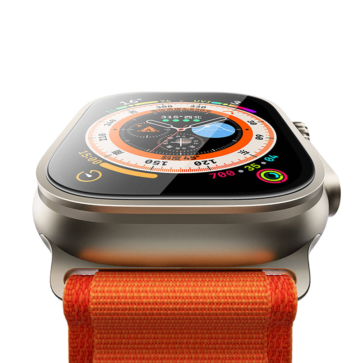 Watch Ultra 49mm Benks Anti-Reflective Kolay Uygulama Aparatlı Temperli Ekran Koruyucu