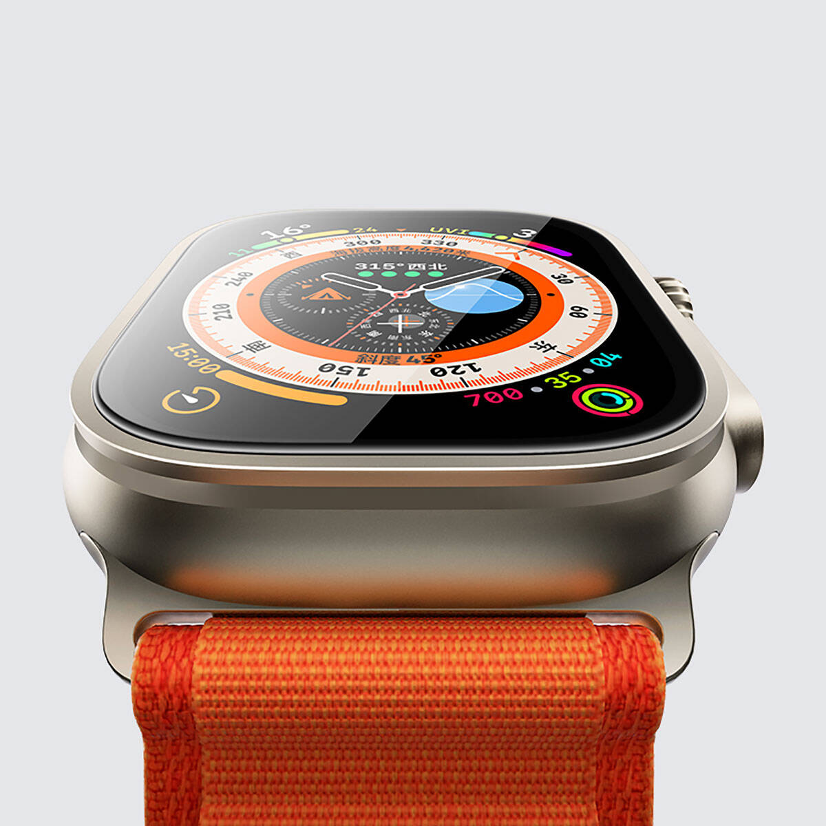 Watch Ultra 49mm Benks Anti-Reflective Kolay Uygulama Aparatlı Temperli Ekran Koruyucu