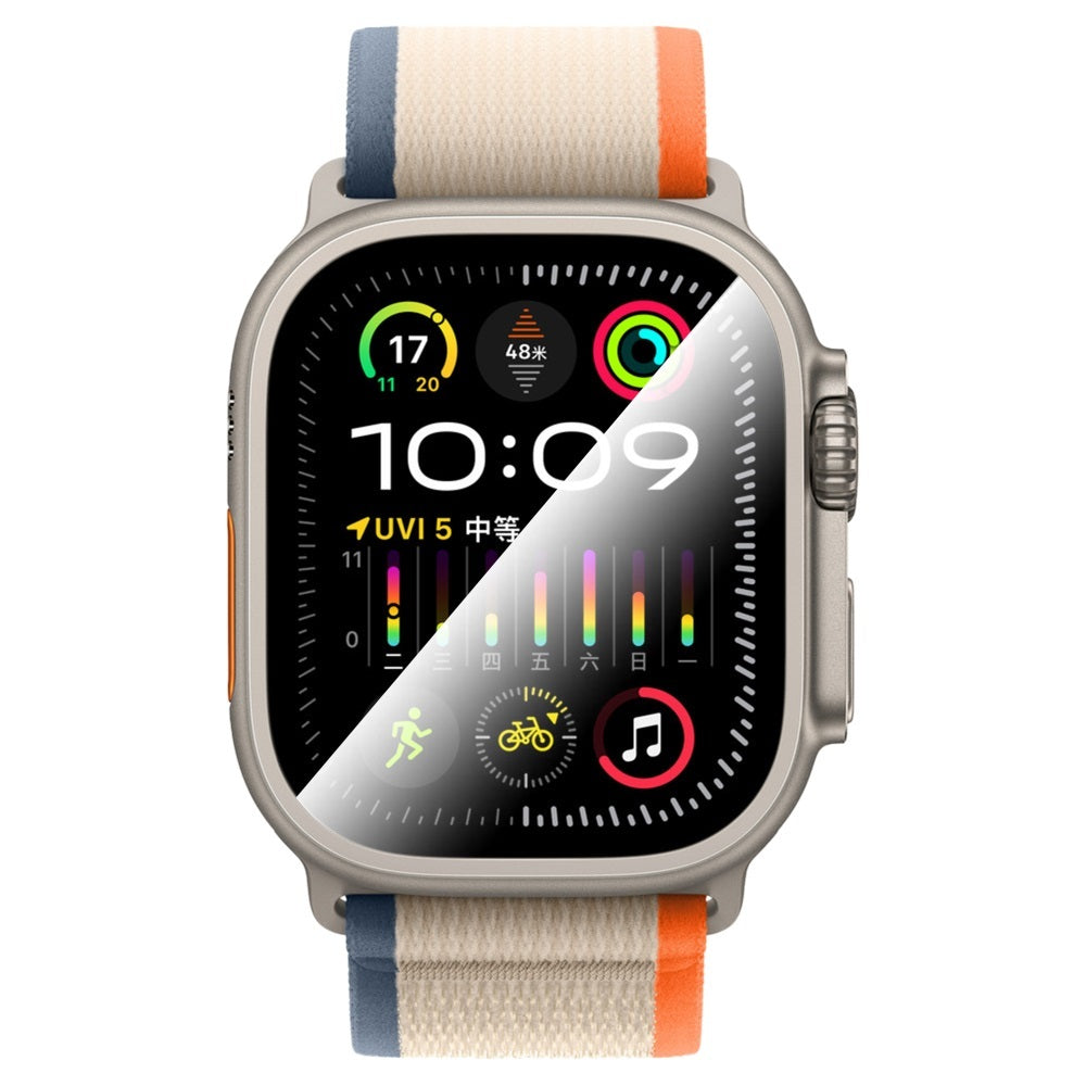 Watch Ultra 49mm CaseWorld Alloy Serisi Safir Akıllı Saat Temperli Cam Ekran Koruyucu