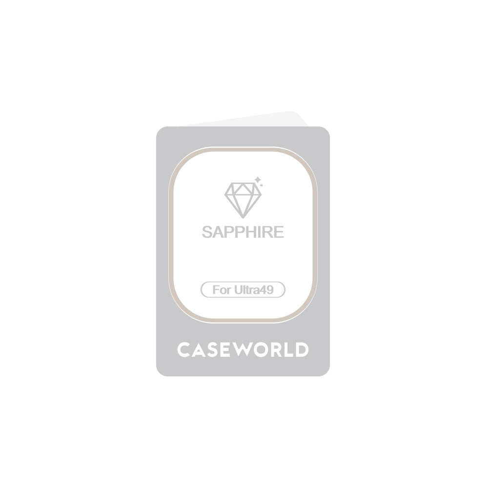 Watch Ultra 49mm CaseWorld Alloy Serisi Safir Akıllı Saat Temperli Cam Ekran Koruyucu