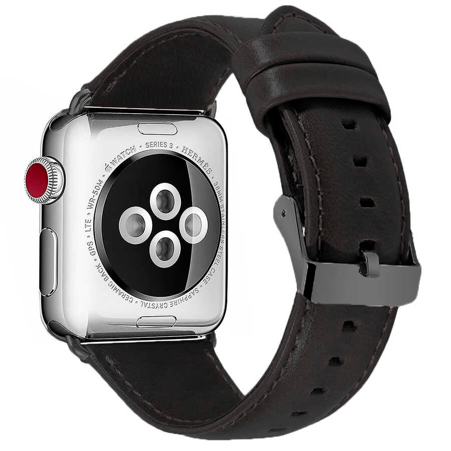 Watch Ultra 49mm Kordon Luxury Leather Deri Strap Kayış