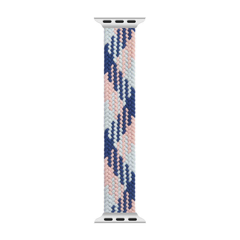 Watch Ultra 49mm Kordon Wiwu Braided Solo Loop Contrast Color Medium Strap Kayış