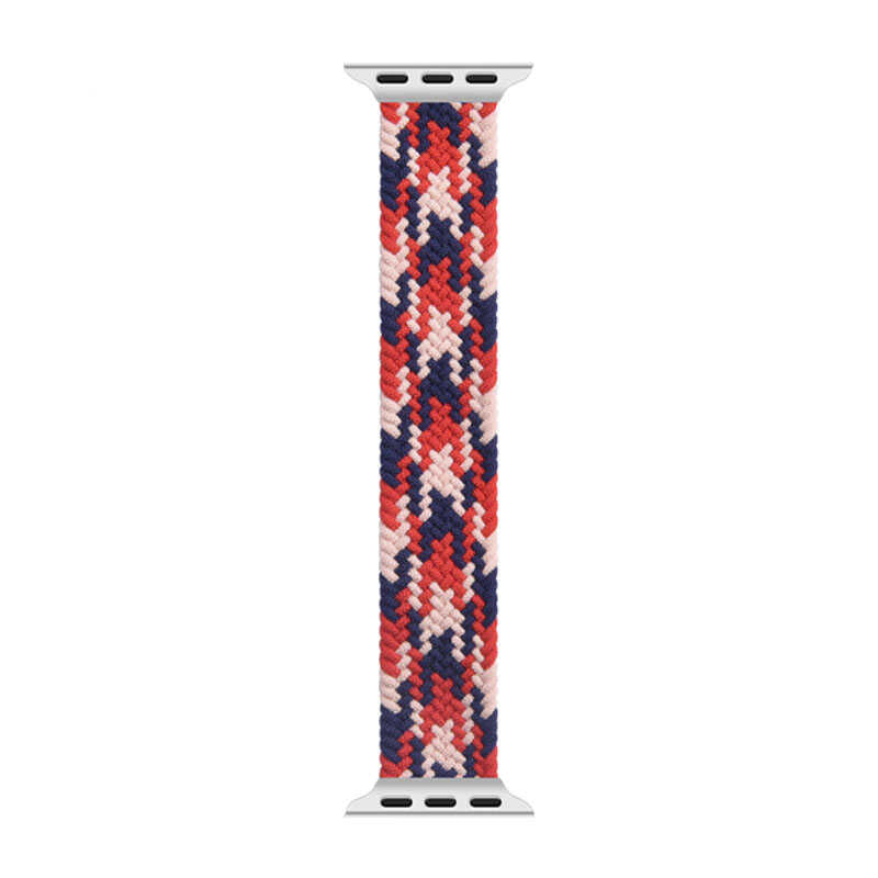 Watch Ultra 49mm Kordon Wiwu Braided Solo Loop Contrast Color Medium Strap Kayış