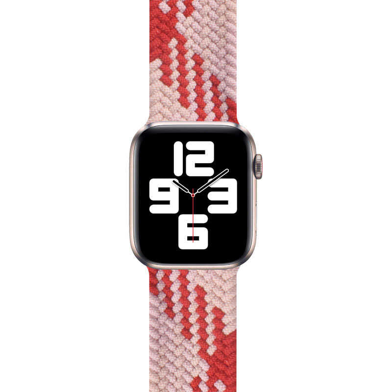 Watch Ultra 49mm Kordon Wiwu Braided Solo Loop Contrast Color Medium Strap Kayış