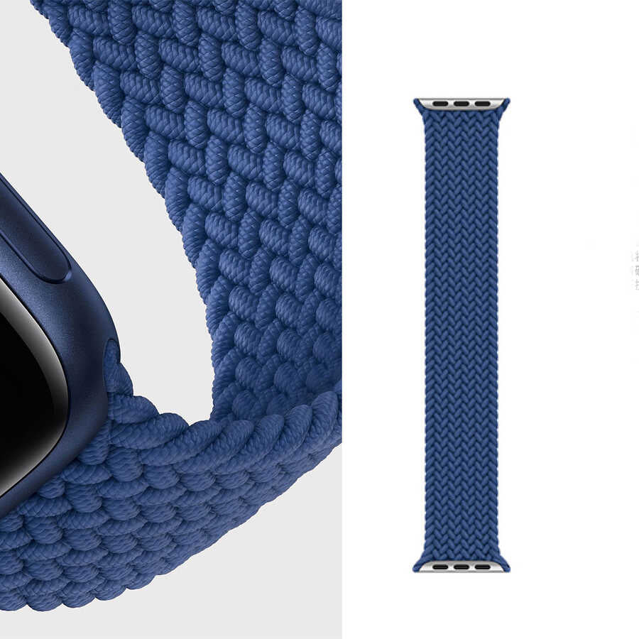 Watch Ultra 49mm Kordon Wiwu Braided Solo Loop Medium Strap Kayış