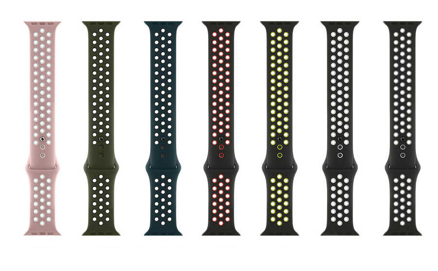 Watch Ultra 49mm Kordon Wiwu Dual Color Sport Band Silikon Strap Kayış