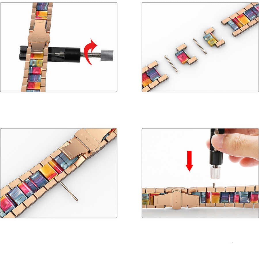 Watch Ultra 49mm Kordon Wiwu Resin Steel Belt Metal Strap Kayış