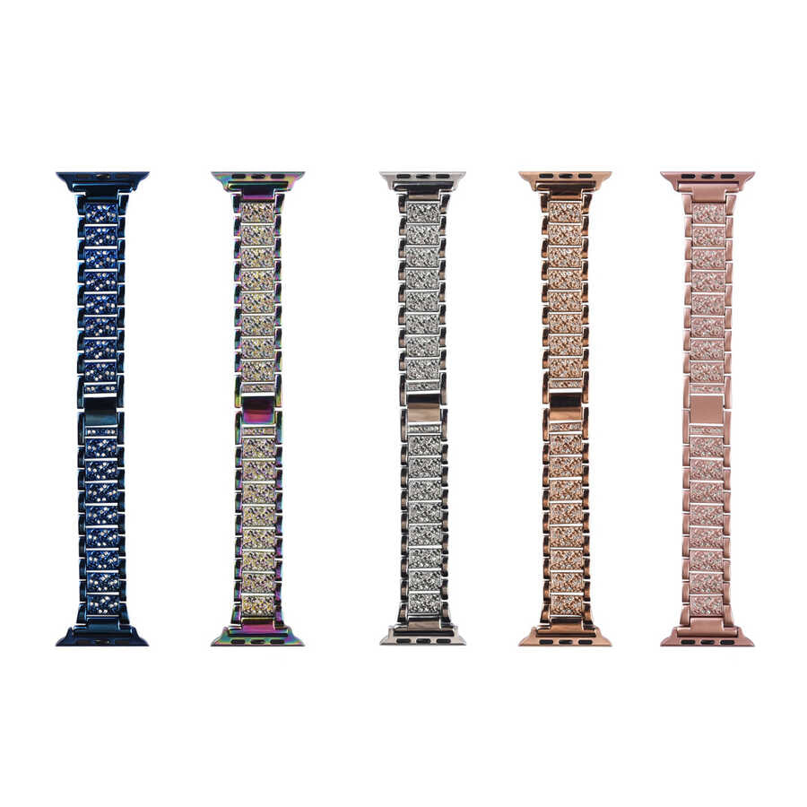 Watch Ultra 49mm Kordon Wiwu Three Beads Set Auger Metal Strap Kayış