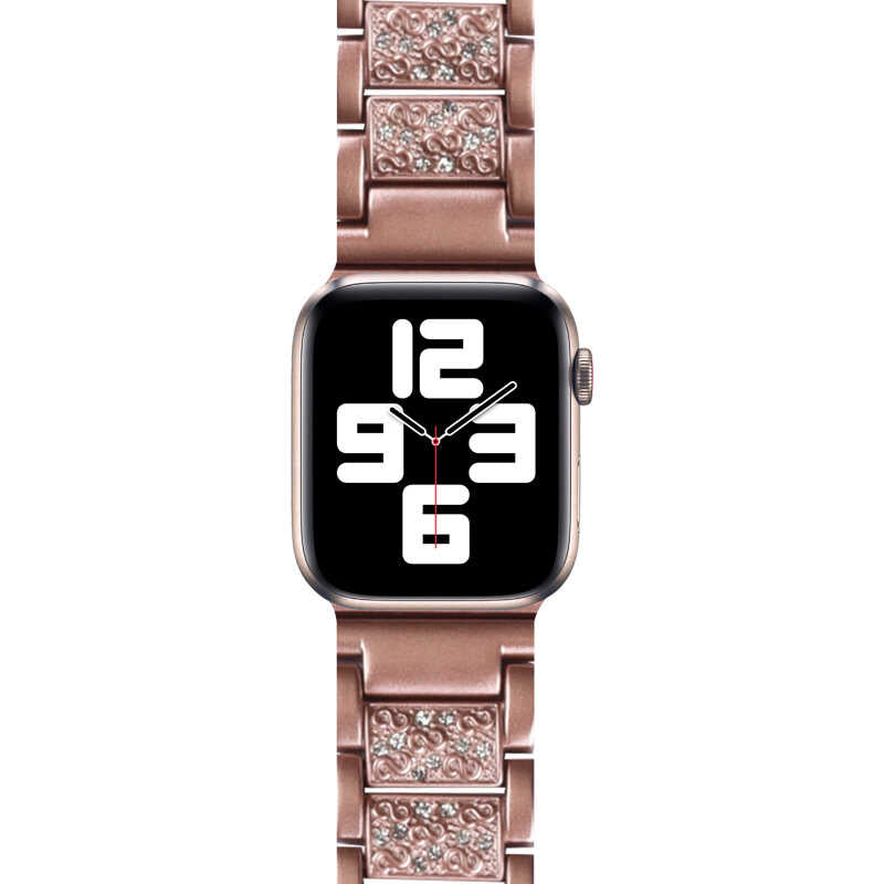Watch Ultra 49mm Kordon Wiwu Three Beads Set Auger Metal Strap Kayış