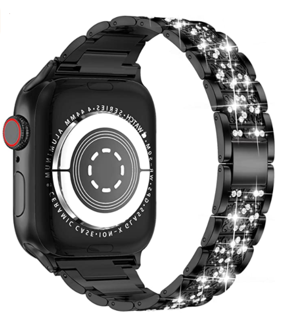Watch Ultra 49mm Kordon Wiwu Three Beads Set Auger Metal Strap Kayış