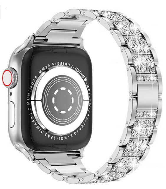 Watch Ultra 49mm Kordon Wiwu Three Beads Set Auger Metal Strap Kayış