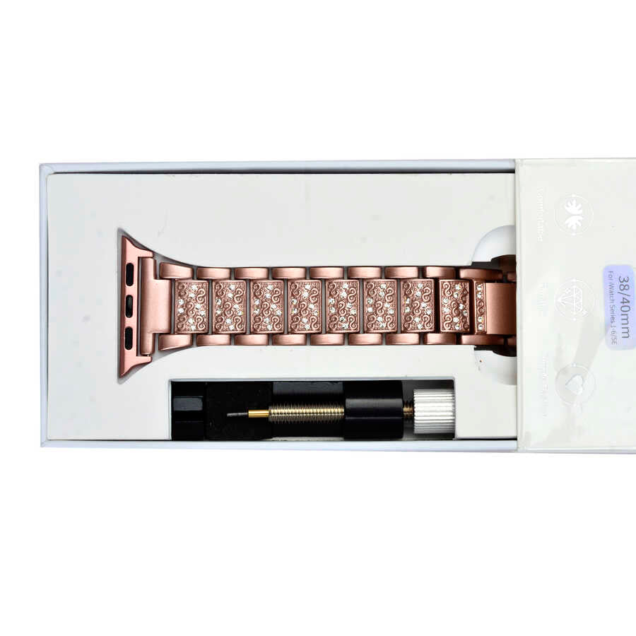 Watch Ultra 49mm Kordon Wiwu Three Beads Set Auger Metal Strap Kayış