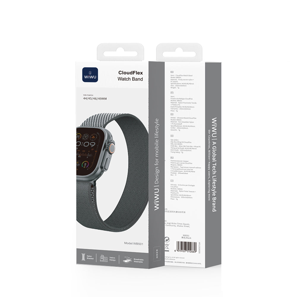 Watch Ultra 49mm Kordon Wiwu WB501 CloudFlex Serisi Hasır Örgü Strap Kayış