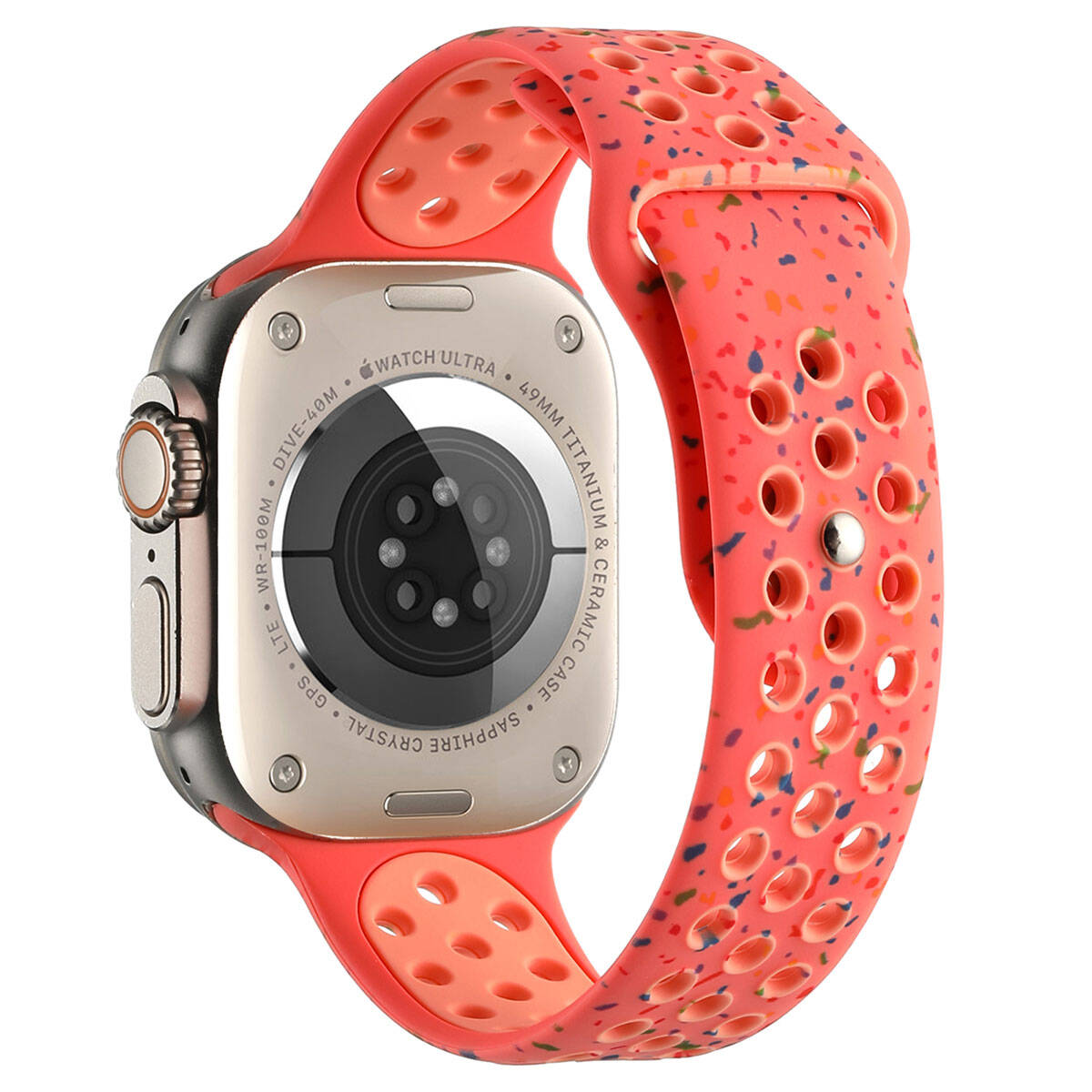 Watch Ultra 49mm Kordon Yeni Seri 2023 KRD-02 Silikon Strap Kayış