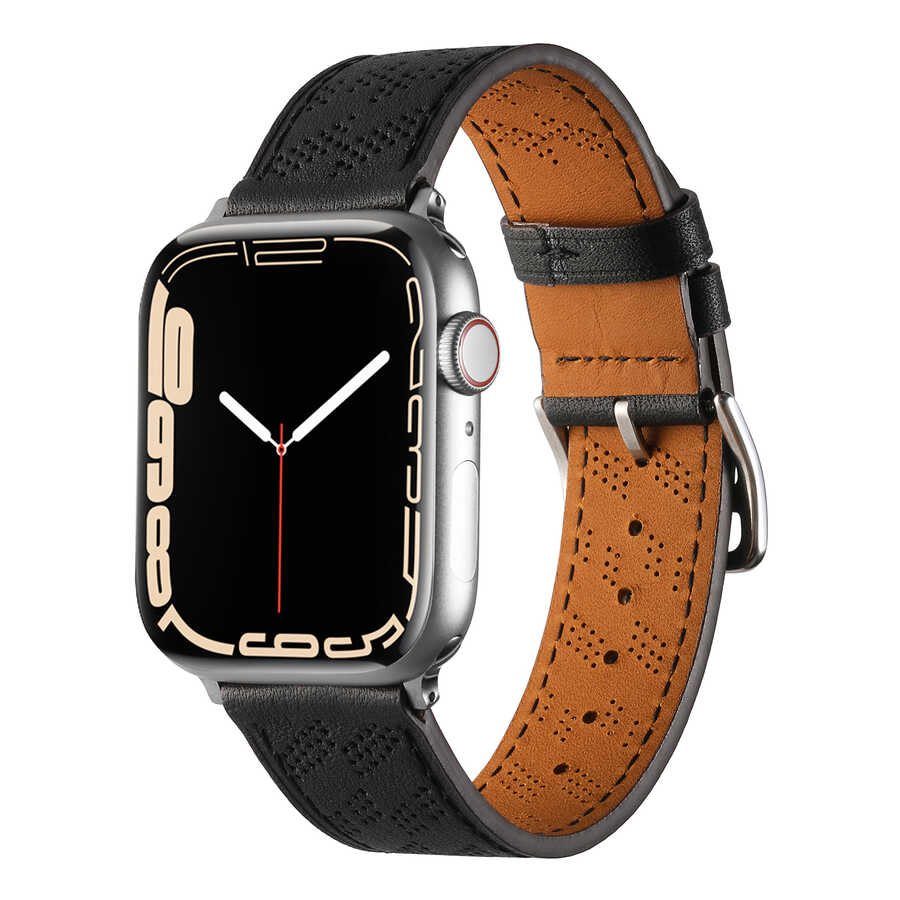 Watch Ultra 49mm KRD-76 PU Deri Kordon Strap Kayış