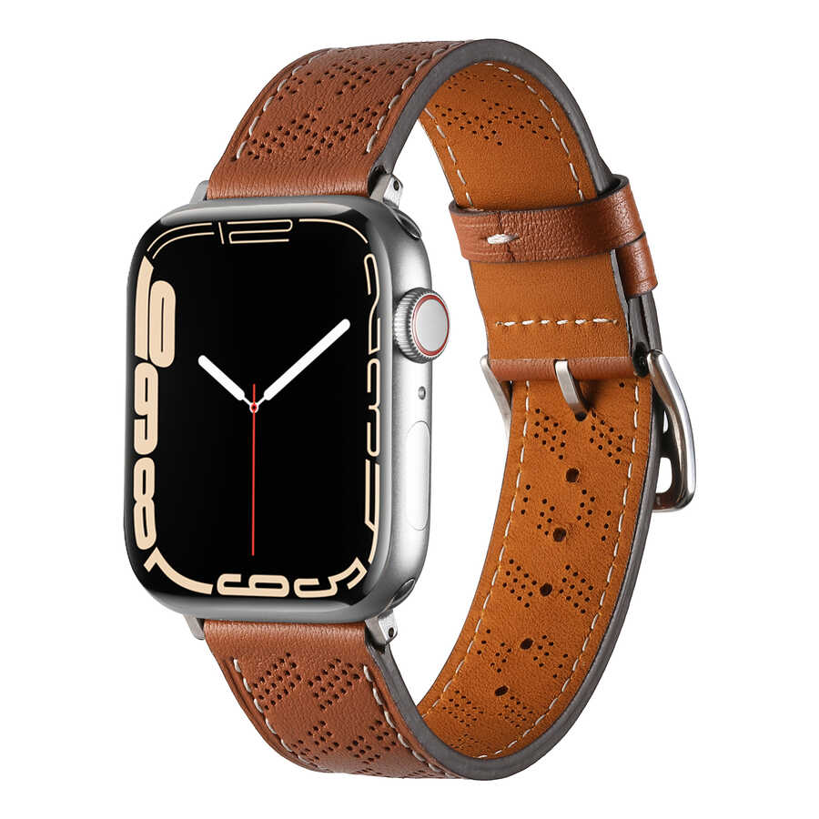 Watch Ultra 49mm KRD-76 PU Deri Kordon Strap Kayış