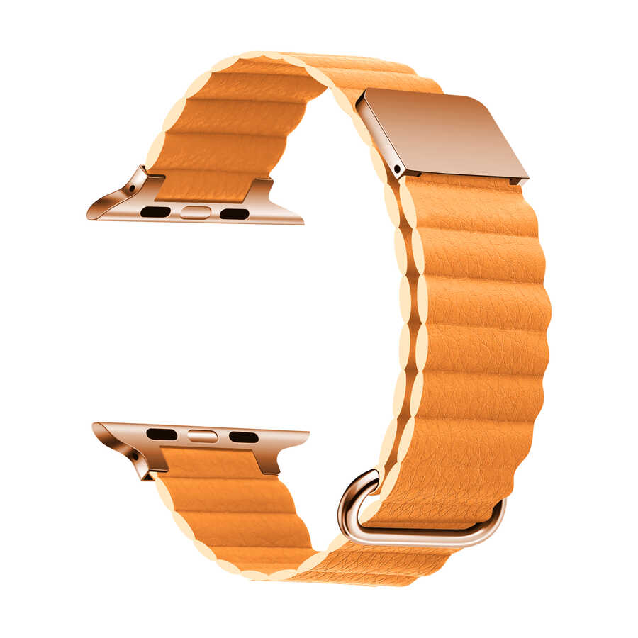 Watch Ultra 49mm KRD-78 PU Deri Kordon Strap Kayış