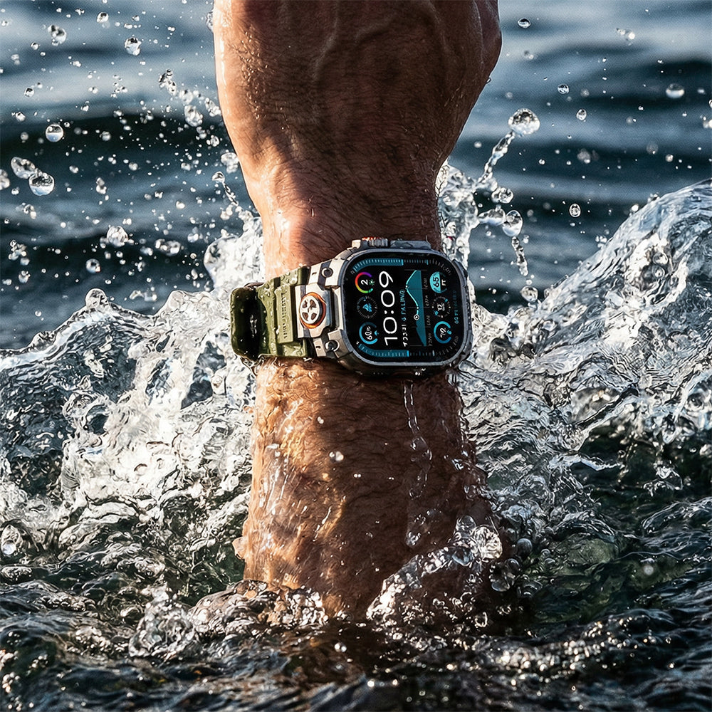 Watch Ultra 49mm Mohseven iWatch Armor Silikon Kordon