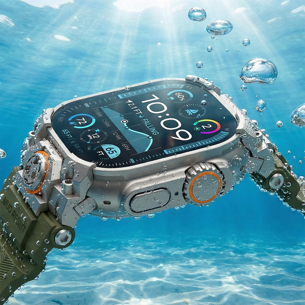 Watch Ultra 49mm Mohseven iWatch Armor Silikon Kordon