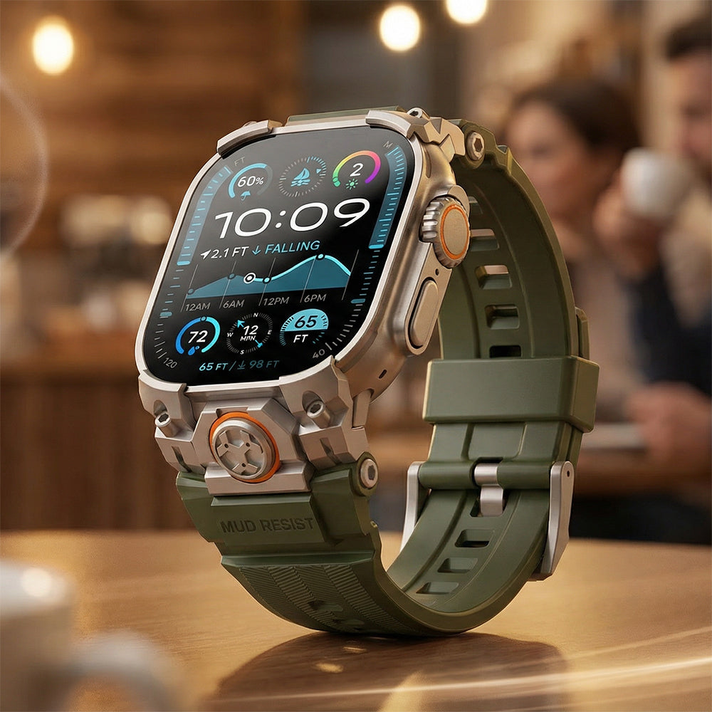 Watch Ultra 49mm Mohseven iWatch Armor Silikon Kordon