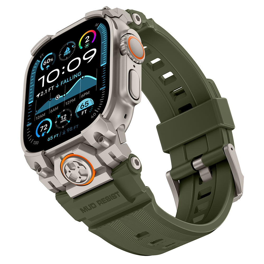 Watch Ultra 49mm Mohseven iWatch Armor Silikon Kordon
