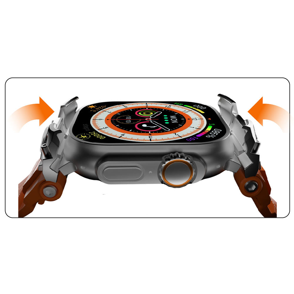 Watch Ultra 49mm Mohseven iWatch Armor Silikon Kordon