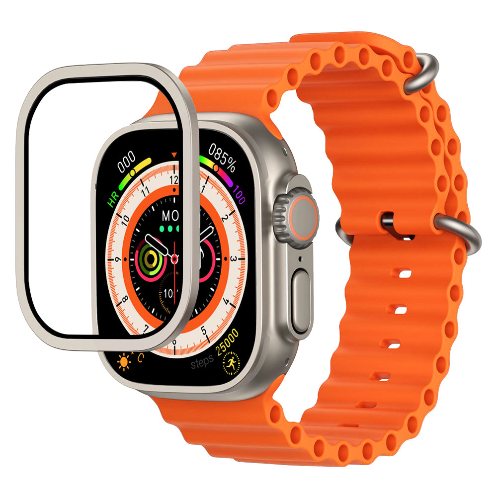 Watch Ultra 49mm Mohseven iWatch Serisi Safir Akıllı Saat Temperli Cam Ekran Koruyucu