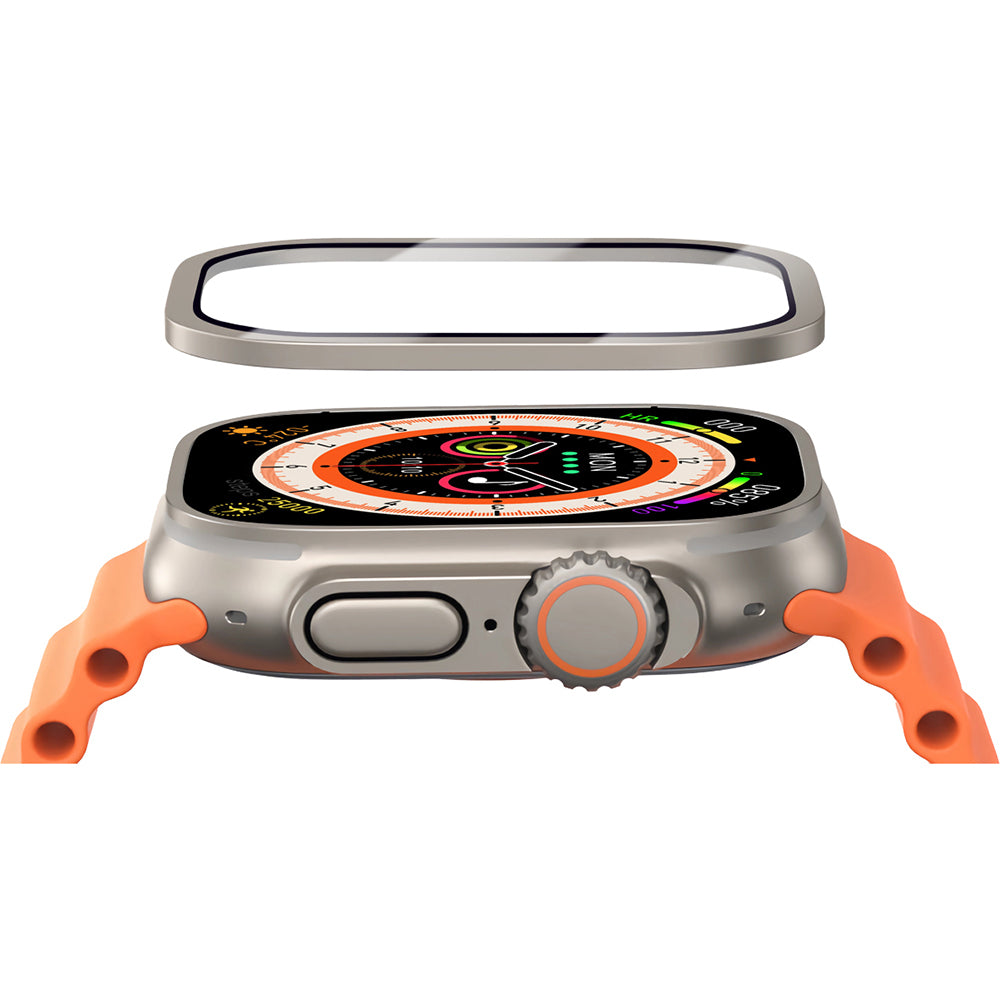 Watch Ultra 49mm Mohseven iWatch Serisi Safir Akıllı Saat Temperli Cam Ekran Koruyucu